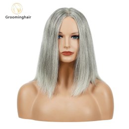 silk wig#grey (3)