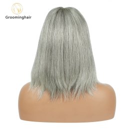 silk wig#grey (2)