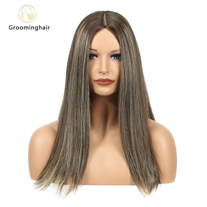 silk top wig#6hl14 (5)