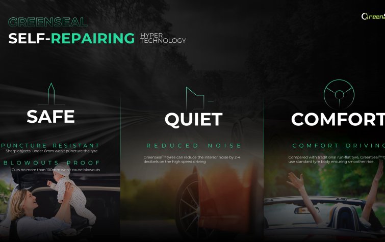 GreenSeal Self-Healing Tires: The Ultimate Backup When There’s No Spare
