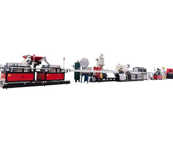 High-speed flat dripper irrigation pipe production line