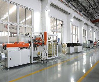 High speed internal round dripper pipe production line