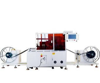 External inlaid pre-punched hole drip tape production line