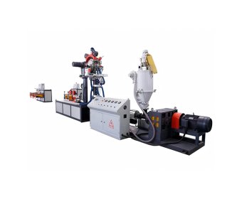 Labyrinth type drip irrigation pipe production line
