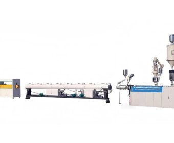 Labyrinth type drip irrigation pipe production line