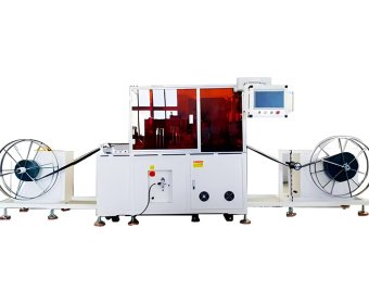 External inlaid pre-punched hole drip tape production line
