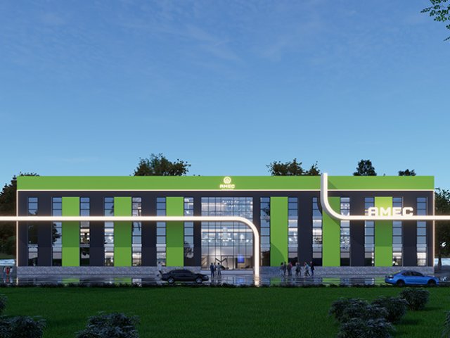 Office building industrial park