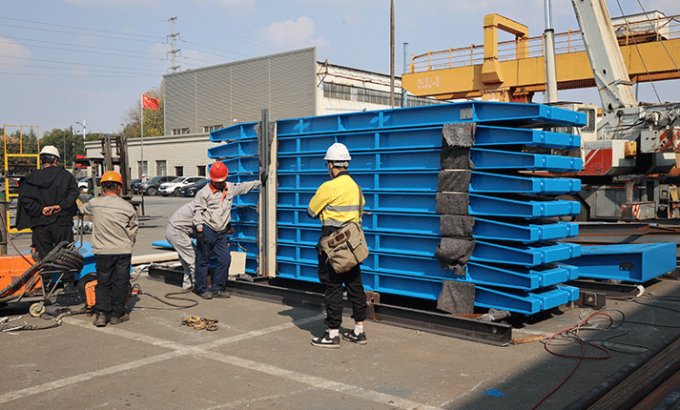 The shipment of the American steel bridge project has been successfully completed