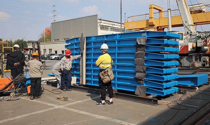 The shipment of the American steel bridge project has been successfully completed