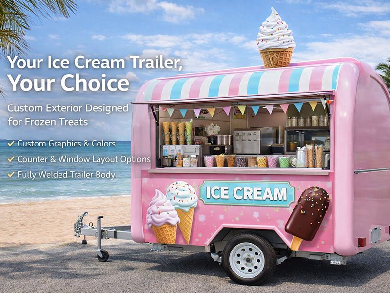 Ice Cream & Dessert Food Trailer