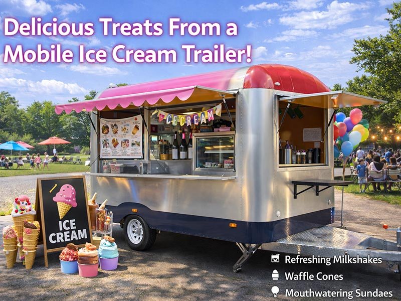 Ice Cream & Dessert Food Trailer