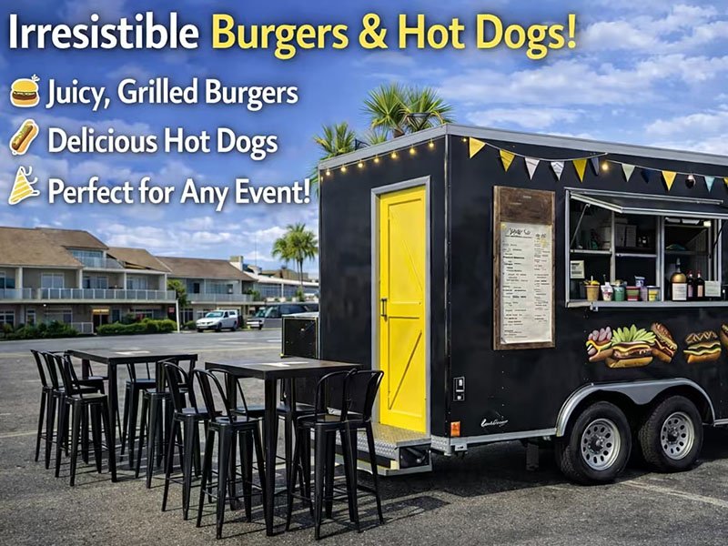 Hamburger & Hot Dog Food Trailer