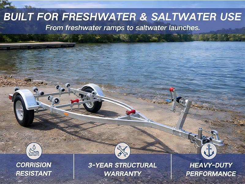 Hot-dip galvanized boat trailer GSL3.4-13