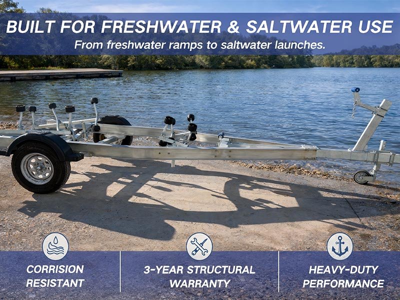 Aluminum boat trailer