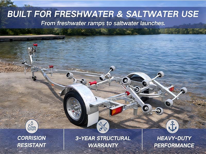 Hot-dip galvanized boat trailer GSL4.3-13