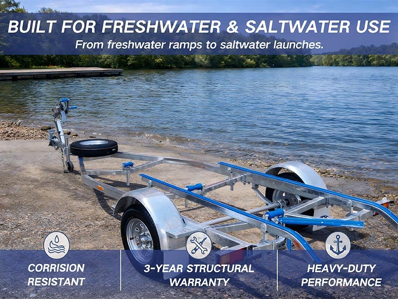 Hot-dip galvanized boat trailer TSL4.5-13LS