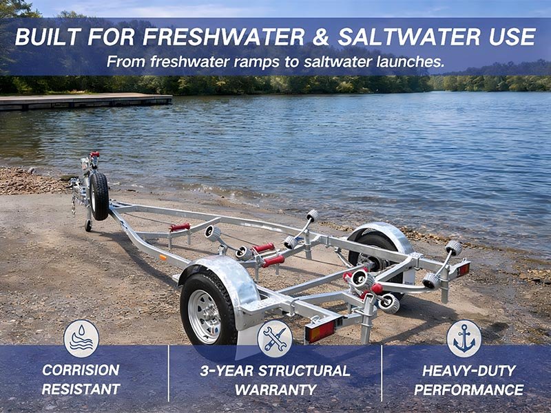 Hot-dip galvanized boat trailer GSL5.4-13