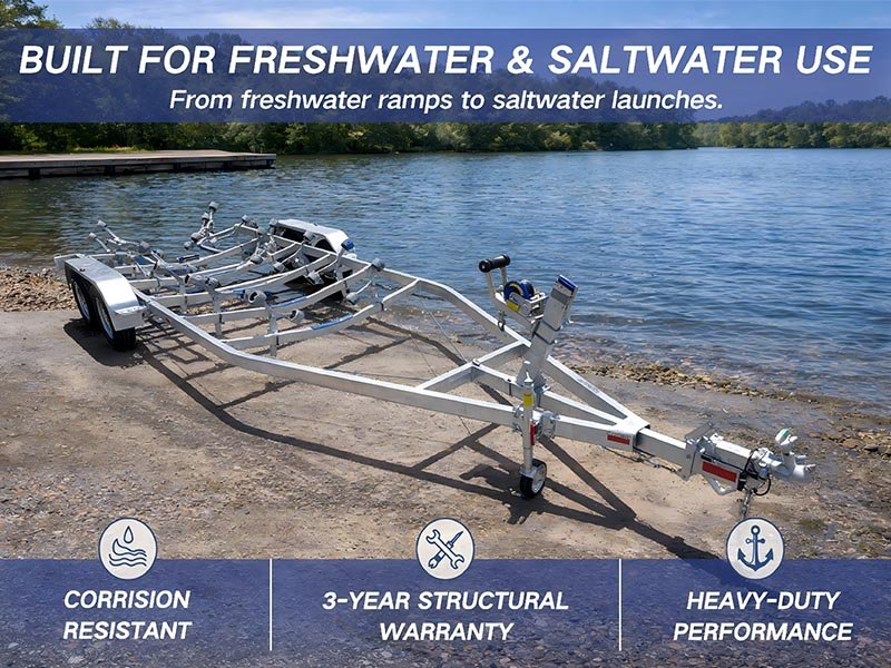Hot-dip galvanized boat trailer GSH5.8-13TB-2.0