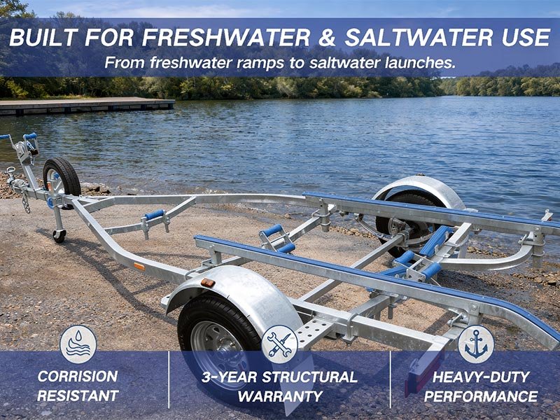 Hot-dip galvanized boat trailer TSL5.1-13LS
