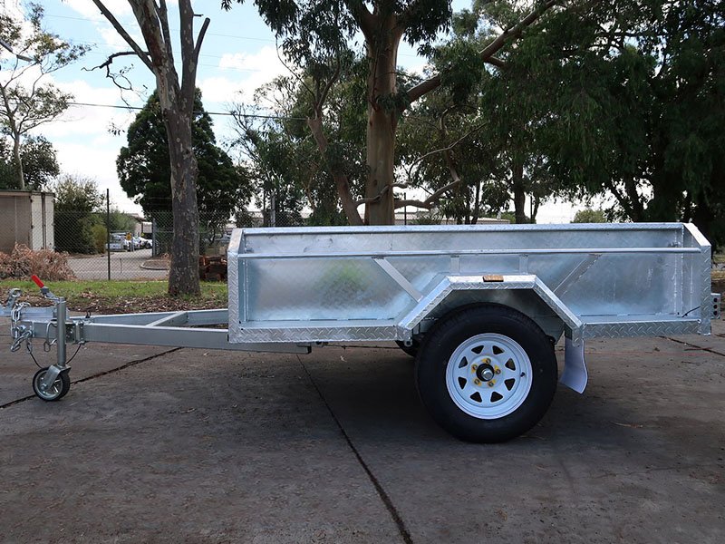 8×5 Heavy Duty Single Axle Trailer With Brake & 450mm Side ATM1400kg 