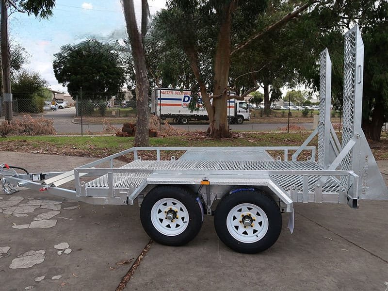 10×6 Heavy Duty Fully Welded Tandem Plant Trailer With Drop Down Ramp ATM 3500KG 