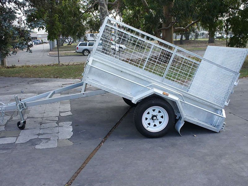 8×5 Fully Welded Single Axle Tipper With Ramp ATM 750KG 