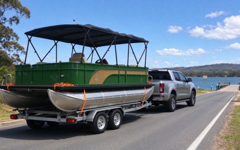 Heavy-Duty Pontoon Boat Trailer for Australian Marine Owners | Austar Trailer