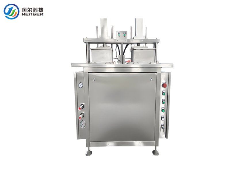 Prensa hidráulica para carne de doble molde y doble estación, 10 MPa, acero inoxidable SUS304 HE-MP002, Henger Global