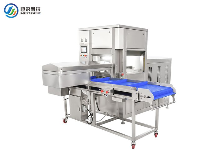 Máquina de prensado de carne automática con conformado hidráulico 3D de 10 MPa, acero inoxidable SUS304 HE-3D, Henger Global