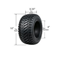 GreenMaster 18x8.50-8 multi-purpose tubeless tire side view