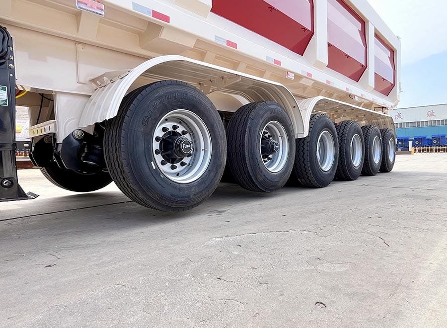 100 ton heavy duty tipper trailer