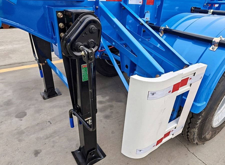 Export container chassis semi trailer