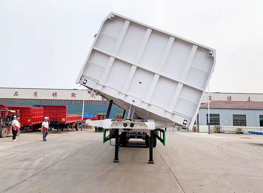 3 Axles Side Tipper Trailer for coal transport