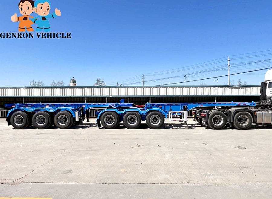 Reinforced B-Double skeleton chassis