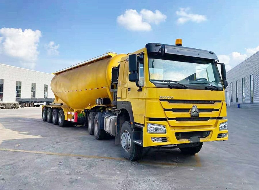 4 Axles Cement Tanker Semi Trailer