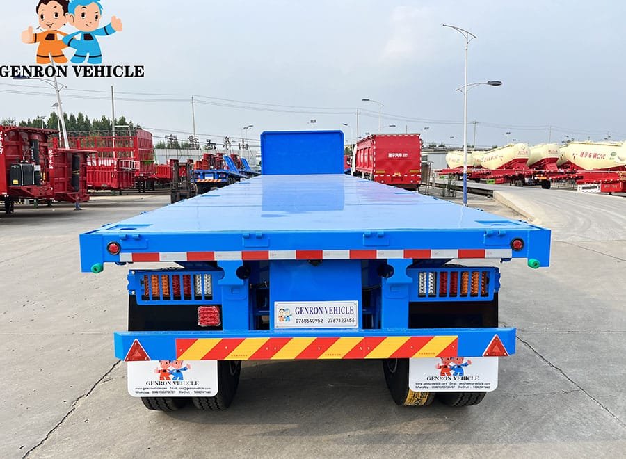 3 axle container transport trailer