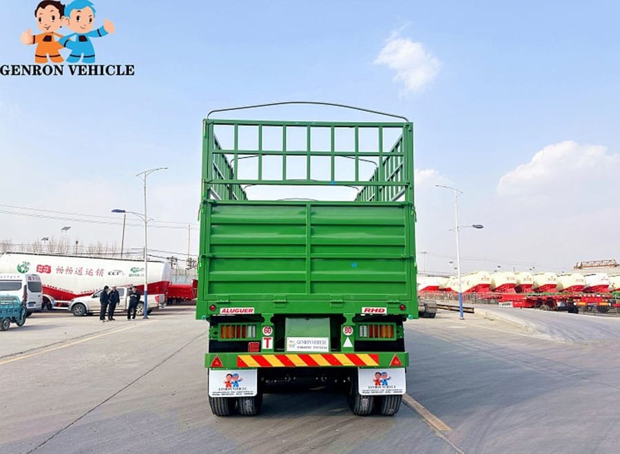 agricultural bulk cargo stake trailer