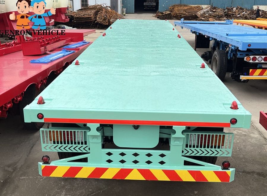GENRON VEHICLE reinforced 3-axle trailer