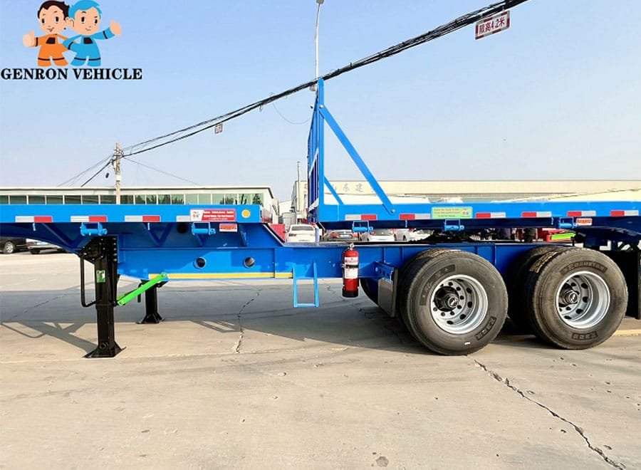 Super Link flatbed trailer B-double transport