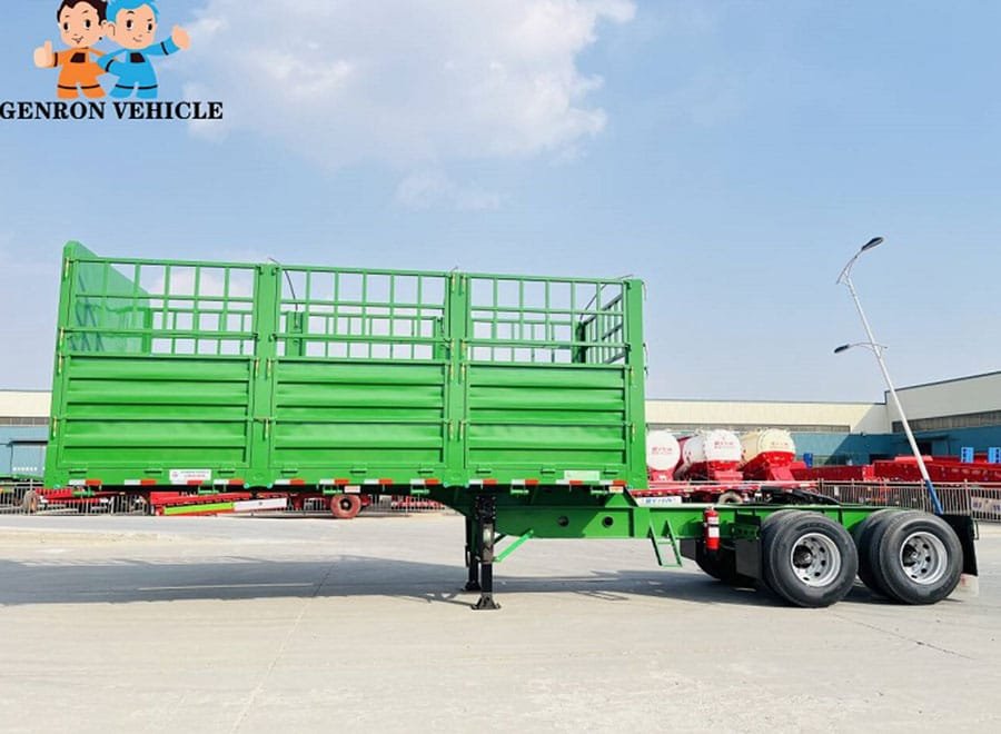 reinforced high fence B-Double trailer