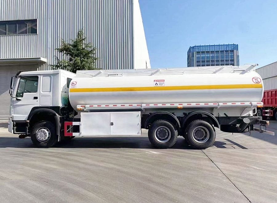 Diesel fuel distribution truck