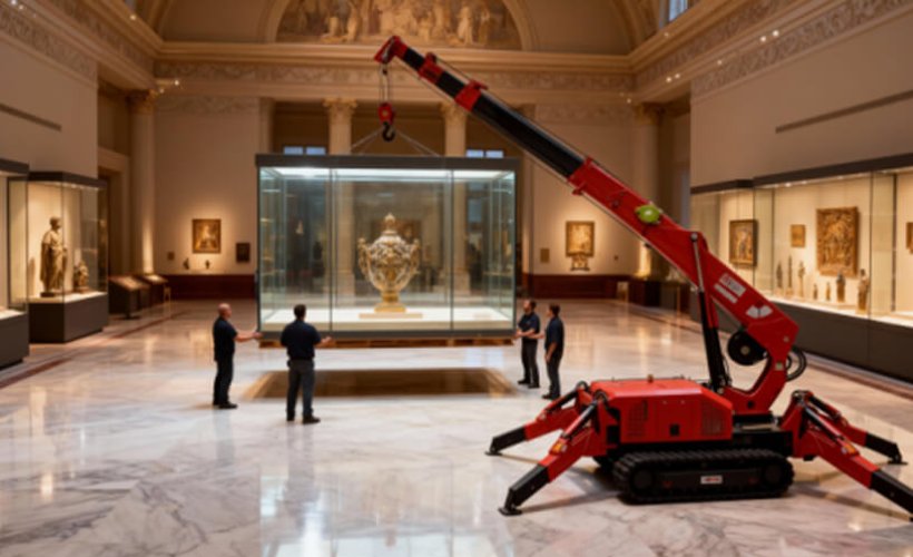 How to Operate a GLT 1T Mini Spider Crane.This video is to show how the Spider Crane work.