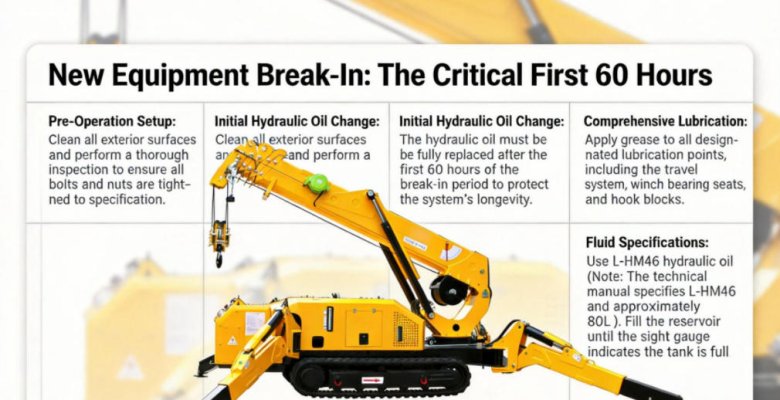 New Machine Masterclass: The Essential 60-Hour Guide to glt Spider Crane Break-in Maintenance