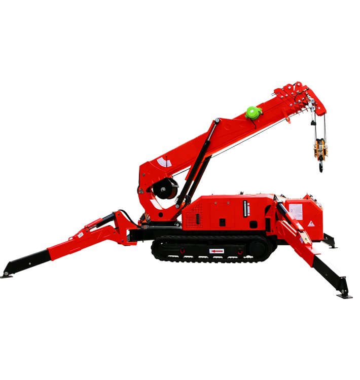 glt-GSC50-5t-spider-crane-lifting-capacity for-industrial-construction
