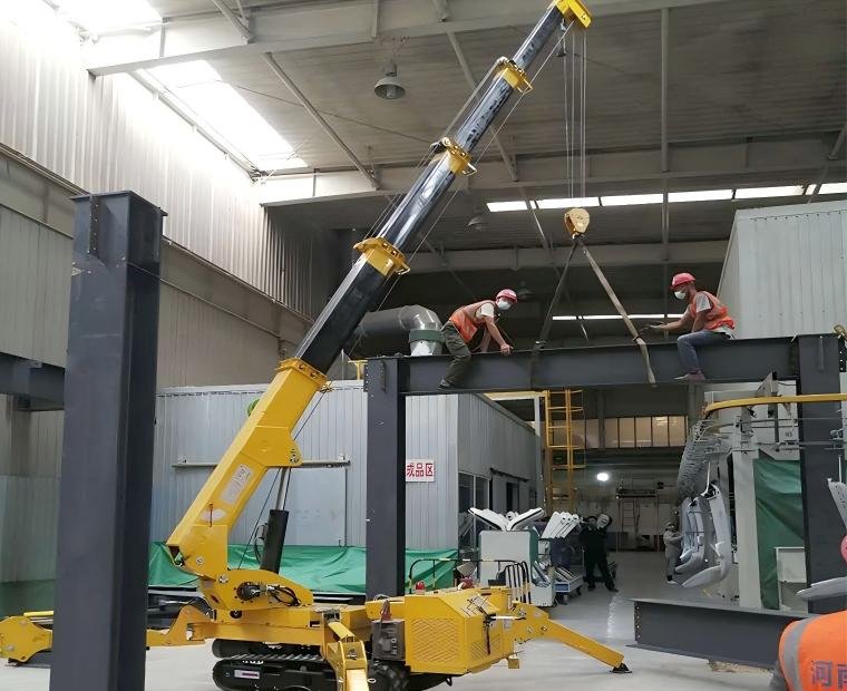 spider cranes excel in indoor and restricted areas