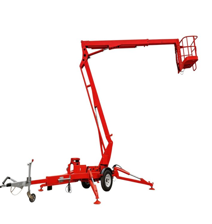 glt-gtb60-towable-boom-lift-extended-working-status