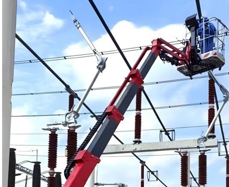 crawler-boom-lift-working-in-high-voltage-substation