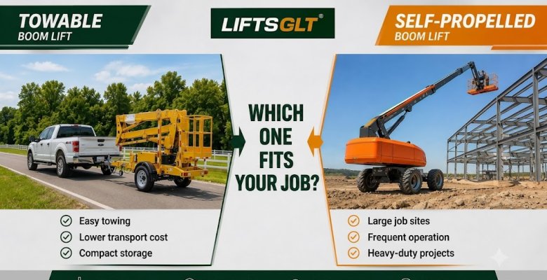 Towable Boom Lift vs. Self-Propelled Boom Lift: Which Aerial Work Platform Fits Your Business?