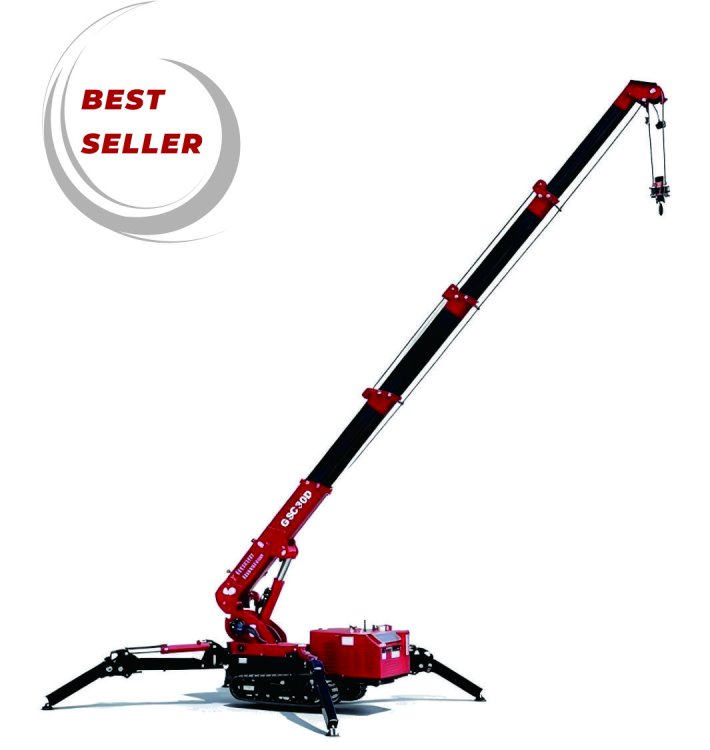 LIFTSGLT GSC30D 3-Ton Mini Crawler Crane with Fully Extended Boom