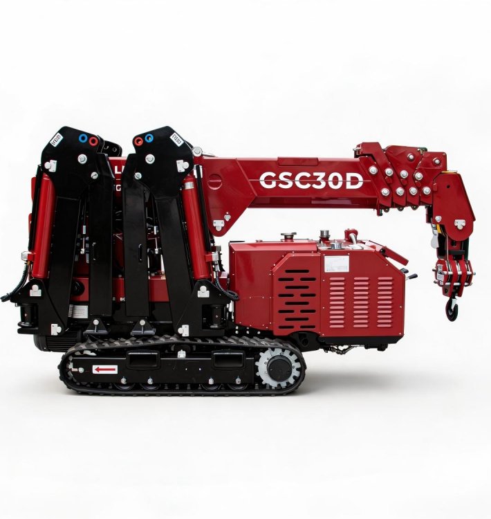 LIFTSGLT GSC30G Compact Crawler Crane Stowed Transport Position